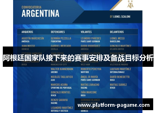阿根廷国家队接下来的赛事安排及备战目标分析 阿根廷国家队接下来的赛事安排及备战目标分析