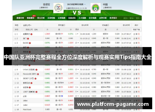 中国队亚洲杯完整赛程全方位深度解析与观赛实用Tips指南大全