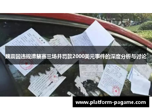 魏震因违规遭禁赛三场并罚款2000美元事件的深度分析与讨论